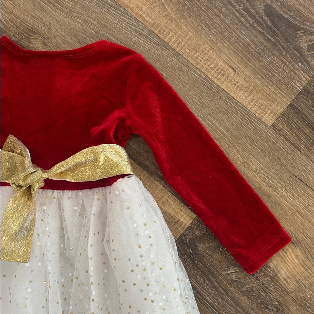Bonnie Jean toddler/girl Christmas Winter dress. Size 18M
Red gold and silver - Picture 12 of 13